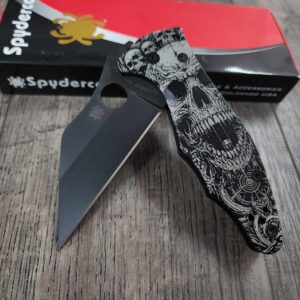 Yojimbo 2 Death Portal! Black Titanium scales with DLC Black CPM S30V Blade AND Blacksmith Deep Carry LynchNW Pocket clip