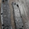 Dama Ladder Pattern - Fiber Laser Engraved - BEEF Titanium Knife Scales - Flytanium Gear - Scales Only