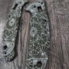 Goonies Map - Spyderco Manix 2 Laser Engraved Scales – Agent Series – Linerless – Cerakote OD GREEN - Optional Knife Install