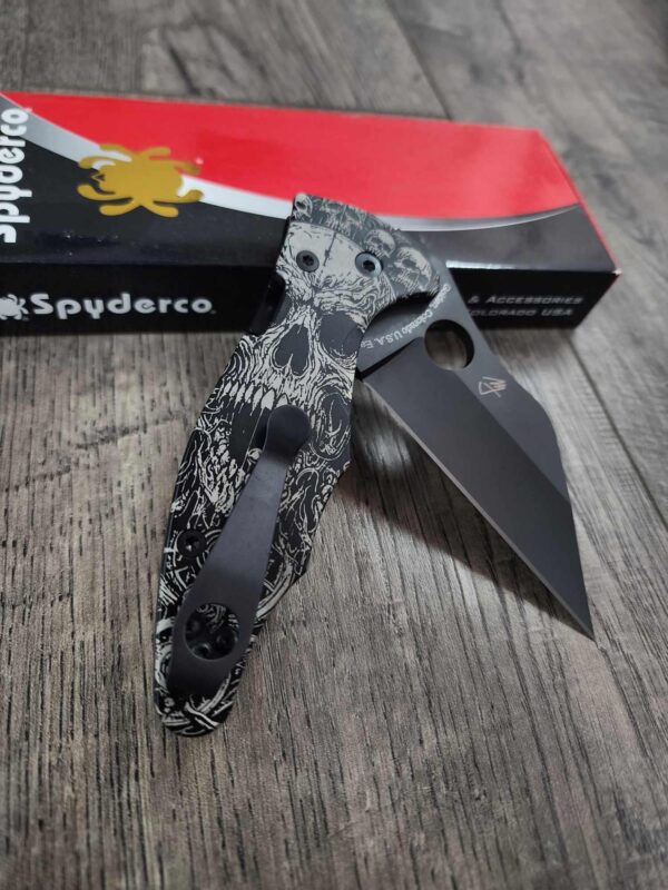 Yojimbo 2 Death Portal! Black Titanium scales with DLC Black CPM S30V Blade AND Blacksmith Deep Carry LynchNW Pocket clip