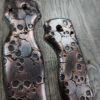 Spyderco Shaman -Skull Pattern - NEW Relief Engraving Style - Laser Engraved Copper Aged Scales - EDC Gear *Scales Only*