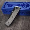 Chaves Redencion 229 -  Seigaiha Relief Engraved Laser Engraved Titanium Scales - Knife Install Optional - 4 Blade Styles - New In Box