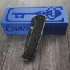 Blacked out Chaves Redencion 229 Black Micarta Laser Engraved Seigaiha Waves COMPLETE KNIFE - Black ELMAX Blade - Drop Point & Tanto Options