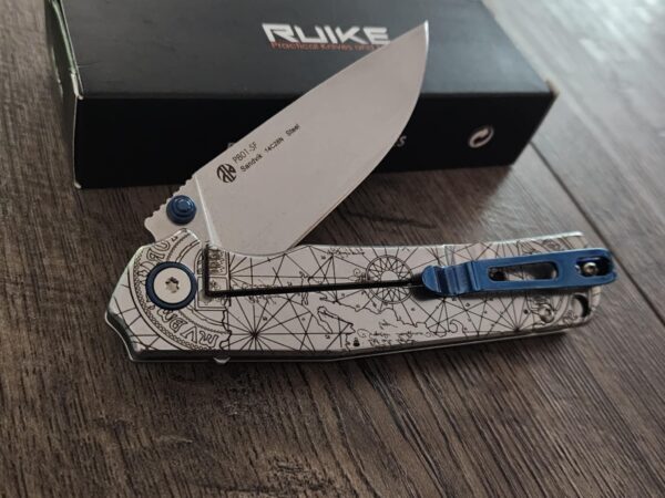 Goonies Map - Goonies Never Say Die! Chunk Truffle Shuffle  - Ruike P801 Stainless - Fiber Laser Engraved - EDC Gear - Complete Knife