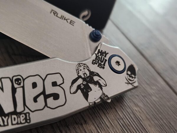 Goonies Map - Goonies Never Say Die! Chunk Truffle Shuffle  - Ruike P801 Stainless - Fiber Laser Engraved - EDC Gear - Complete Knife