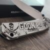 Goonies Map - Goonies Never Say Die! Chunk Truffle Shuffle  - Ruike P801 Stainless - Fiber Laser Engraved - EDC Gear - Complete Knife