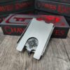 Chaves Ultramar - Skull & Zia Sun - Fiber Laser Relief Engraved - TI Fold Wallet - EDC Gear - Titanium Wallet with Money Clip