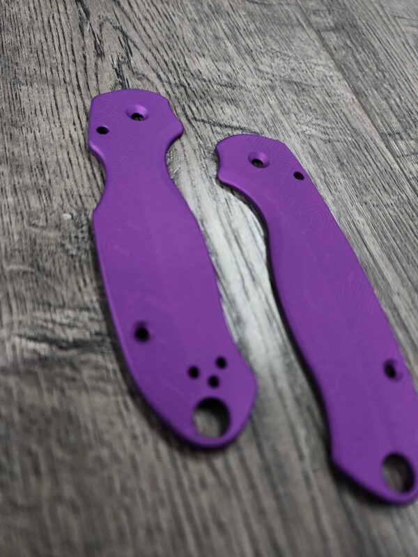 Loop Scales - Aluminum - Spyderco Para 3 - Nebula Purple - EDC Scales - Fytanium Gear