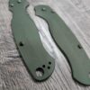 Loop Scales - Aluminum - Spyderco Para 2 - Olive Drab - EDC - Flytanium Gear