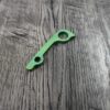 Anodized Alien Green! Titanium Backspacer for Spyderco Paramilitary 2 PM2   – Grade 5 Ti – Precision Machined Replacement