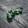 PM3 Alien Green Anodized Titanium Hardware Kit for Spyderco Paramilitary 3 PM3 Knife – Grade 5 Ti Screws, Pivot, Standoff, Lanyard Tube