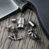 Replacement Screw Set for Spyderco Para Military 2 - Stainless Steel - Satin Finish - EDC Gear
