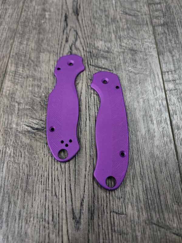 Loop Scales - Aluminum - Spyderco Para 3 - Nebula Purple - EDC Scales - Fytanium Gear