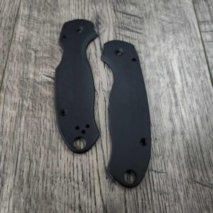 Loop Scales - Aluminum - Spyderco Para 3 - Void Black - EDC - Flytanium Gear