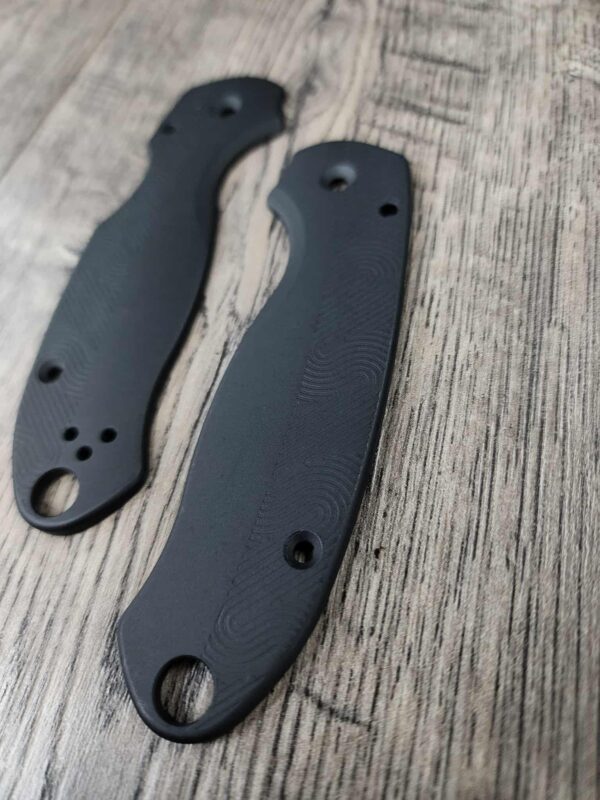 Loop Scales - Aluminum - Spyderco Para 3 - Void Black - EDC - Flytanium Gear