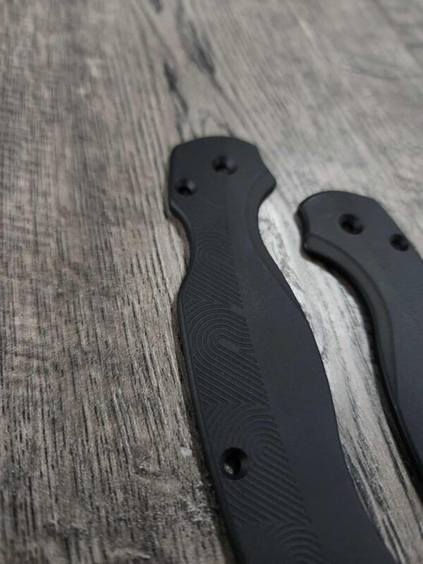 Loop Scales - Aluminum - Spyderco Para 2 - Void Black - EDC - Flytanium Gear