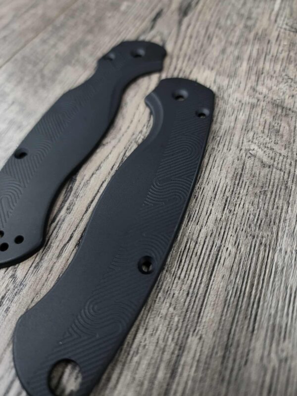 Loop Scales - Aluminum - Spyderco Para 2 - Void Black - EDC - Flytanium Gear
