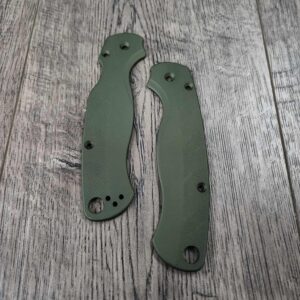 Loop Scales - Aluminum - Spyderco Para 2 - Olive Drab - EDC - Flytanium Gear