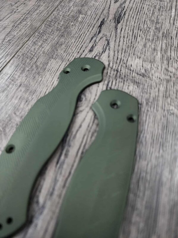 Loop Scales - Aluminum - Spyderco Para 2 - Olive Drab - EDC - Flytanium Gear
