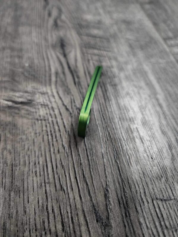 Anodized Alien Green! Titanium Backspacer for Spyderco Paramilitary 2 PM2   – Grade 5 Ti – Precision Machined Replacement