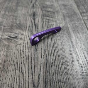 Anodized Purple Haze Titanium Backspacer for Spyderco Paramilitary 2 PM2   – Grade 5 Ti – Precision Machined Replacement