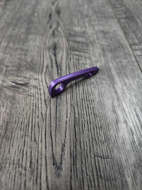 Anodized Purple Haze Titanium Backspacer for Spyderco Paramilitary 2 PM2   – Grade 5 Ti – Precision Machined Replacement