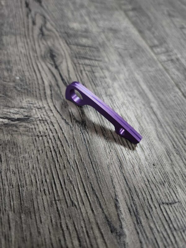 Anodized Purple Haze Titanium Backspacer for Spyderco Paramilitary 2 PM2   – Grade 5 Ti – Precision Machined Replacement