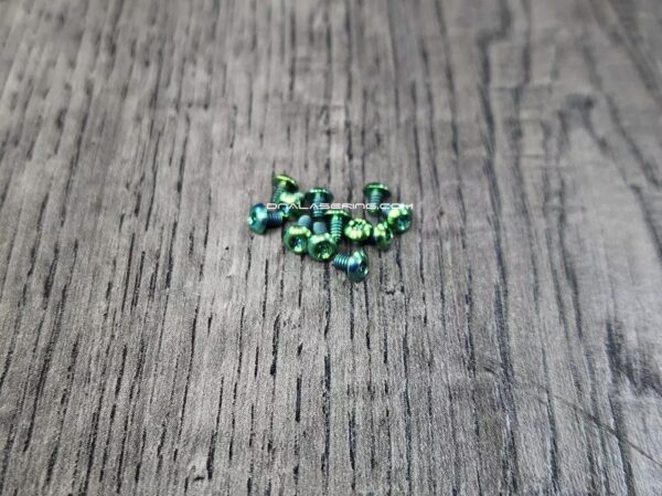 Benchmade Titanium Screw Set - Bugout 535 - Mini Bugout 533 - Anodized Titanium Screws - 6 Ano Colors - Flytanium Gear