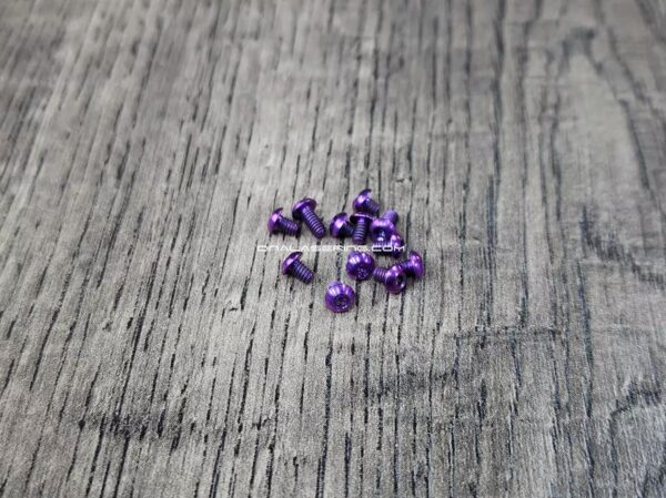 Benchmade Titanium Screw Set - Bugout 535 - Mini Bugout 533 - Anodized Titanium Screws - 6 Ano Colors - Flytanium Gear