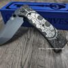 Chaves Redencion 229 - Relief Engraved Batman / Gotham Theme - Black ELMAX Tanto Blade - COMPLETE KNIFE