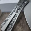 Flytanium Theory - Leaf Scroll - Deep Laser Engraved - Complete Knife - NIB
