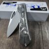 Flytanium Theory - Plague Doctor - Deep Laser Engraved - Complete Knife - NIB
