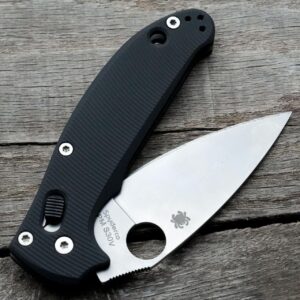 Spyderco Manix 2 Scales – Agent Series – Aggressive - Linerless – Cerakote - Armor Black - Knife NOT Included - Scales only