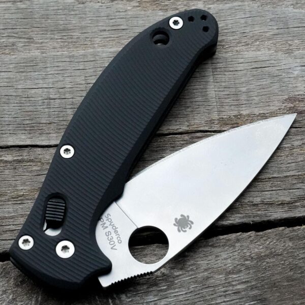 Spyderco Manix 2 Scales – Agent Series – Aggressive - Linerless – Cerakote - Armor Black - Knife NOT Included - Scales only