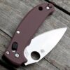 Spyderco Manix 2 Lightweight AWT (LW) Scales – Aggressive Agent Series – Linerless – Cerakote - Brick Red