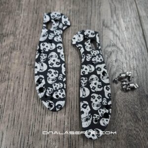 Benchmade MINI Griptilian with Misfits Laser Engraved - Loop Scales - Black Aluminum - MINI Griptilian - With Hardware