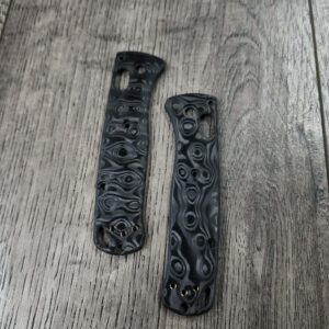 MINI Bugout - Classic Raindrop Carbon Fiber Scales for Benchmade MINI Bugout Knife - Flytanium Gear