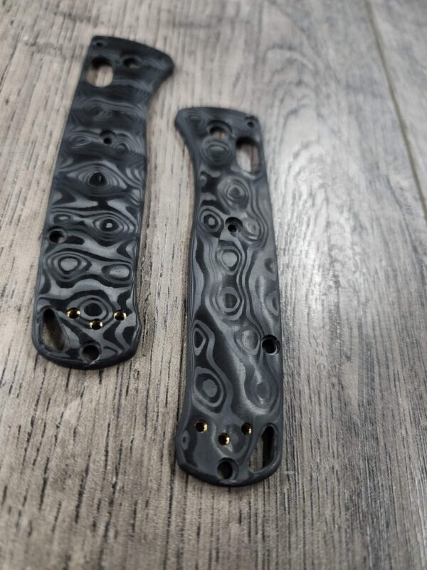 MINI Bugout - Classic Raindrop Carbon Fiber Scales for Benchmade MINI Bugout Knife - Flytanium Gear
