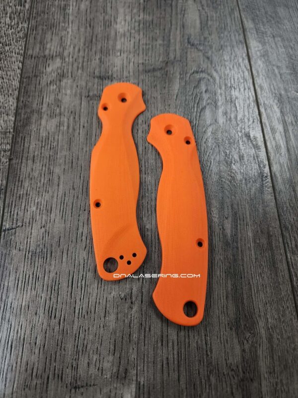 Spyderco PM2 Lotus Scales - G10 - Blue, Black, Red, & Orange Color Options - Flytanium Gear