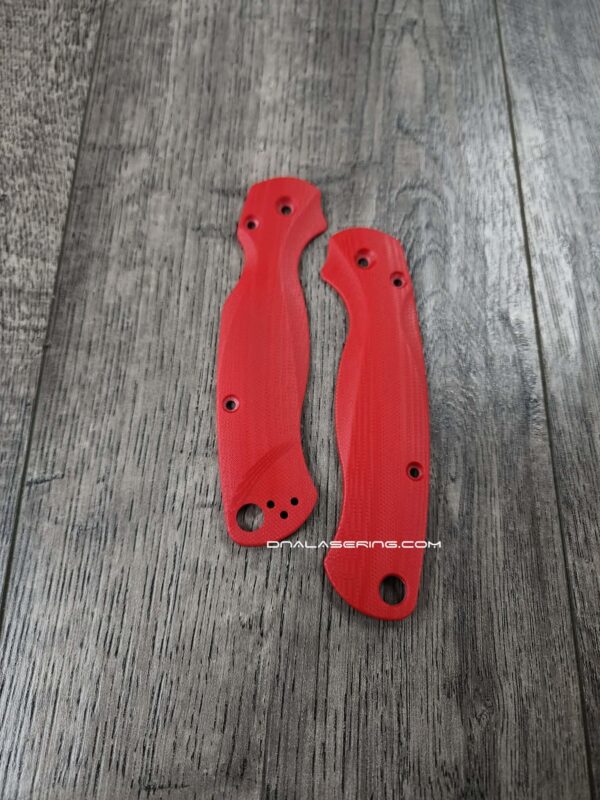 Spyderco PM2 Lotus Scales - G10 - Blue, Black, Red, & Orange Color Options - Flytanium Gear