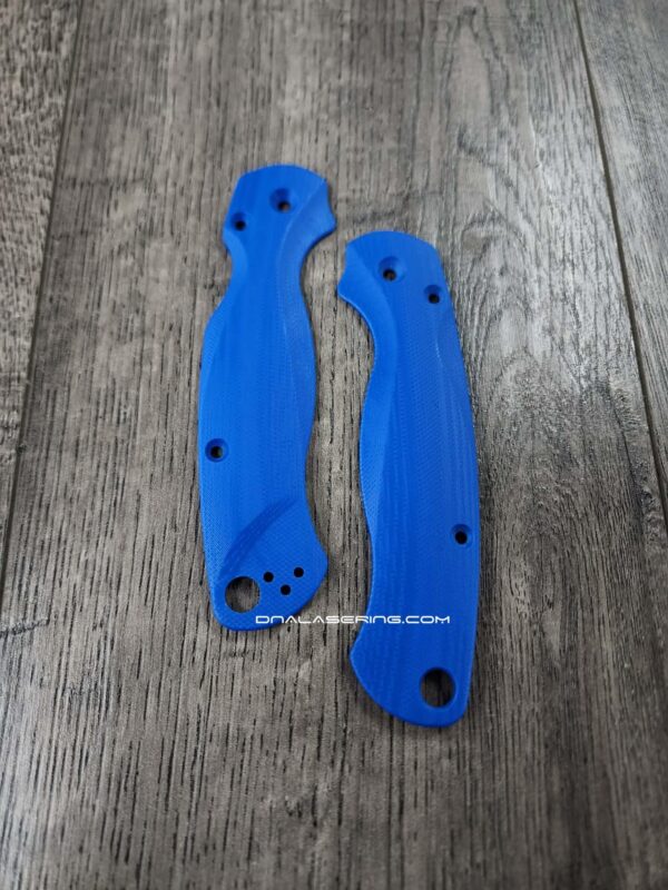 Spyderco PM2 Lotus Scales - G10 - Blue, Black, Red, & Orange Color Options - Flytanium Gear