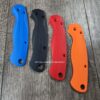 Spyderco PM2 Lotus Scales - G10 - Blue, Black, Red, & Orange Color Options - Flytanium Gear