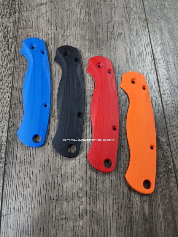 Spyderco PM2 Lotus Scales - G10 - Blue, Black, Red, & Orange Color Options - Flytanium Gear