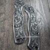 Spyderco PM2 TI - Custom Scroll - Relief Engraved Titanium Knife Scales - EDC Gear - Knife & Hardware Optional
