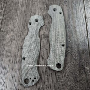 il_fullxfull.7825192703_pfht.jpg PM2 Lotus - Green Canvas Micarta Scales for Spyderco Paramilitary 2 Knife - Flytanium Gear