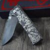 Chaves 229 Redencion Kickstop – M390 Chisel DLC Blade – Titanium w/ Full Relief Sugar Skull Engraving + Engraved Skull Clip – One-Off Custom