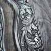 Spyderco PM2 TI - Custom Scroll - Relief Engraved Titanium Knife Scales - EDC Gear - Knife & Hardware Optional