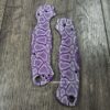 il_fullxfull.7853757495_rx8l-1.jpg Spyderco PM2 Loop Scales - Laser Engraved Snakeskin Pattern - Aluminum Nebula Purple Scales - Flytanium Gear - Knife & Hardware Optional