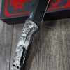 Chaves 229 Redencion Kickstop – M390 Chisel DLC Blade – Titanium w/ Full Relief Sugar Skull Engraving + Engraved Skull Clip – One-Off Custom