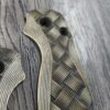 Brass Paramilitary 2 Lotus Scales – Basketweave Relief Engraving – Antique Patina – Sealed Finish - EDC Scales
